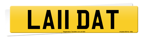 Registration number LA11 DAT